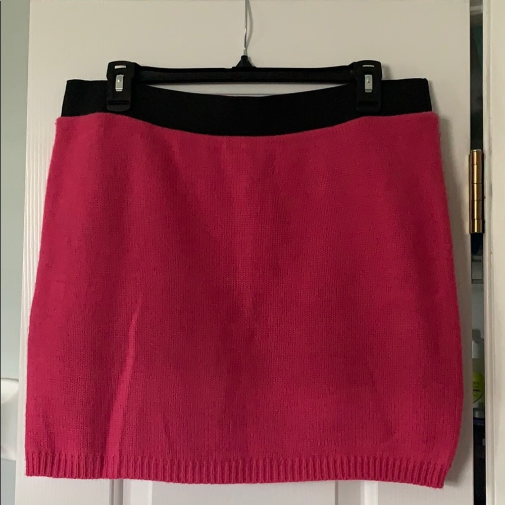 MUDD Bright Pink sweater shirt skirt Size XL
